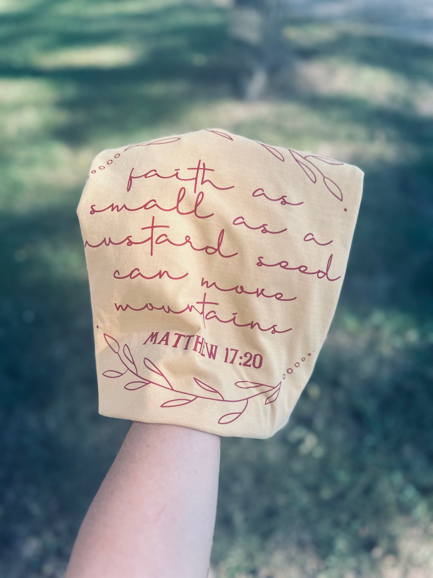 Faith as Small as a Mustard Seed Graphic