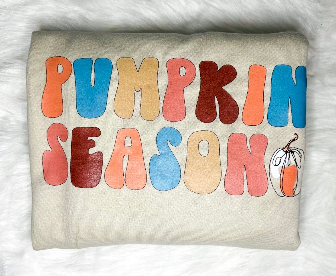 Pumpkin Season Retro Custom CREWNECK