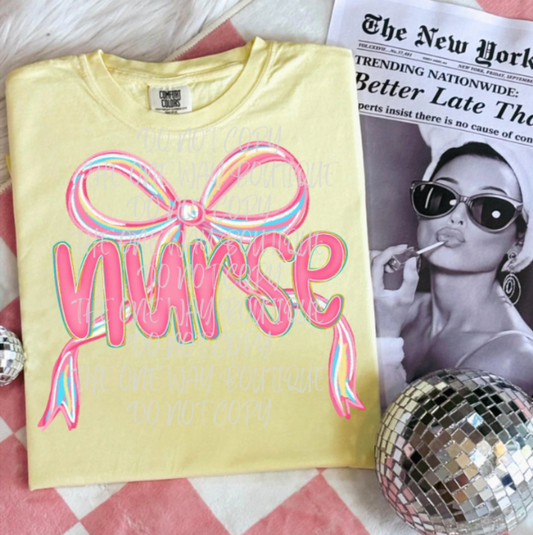 Nurse Bow Crewneck