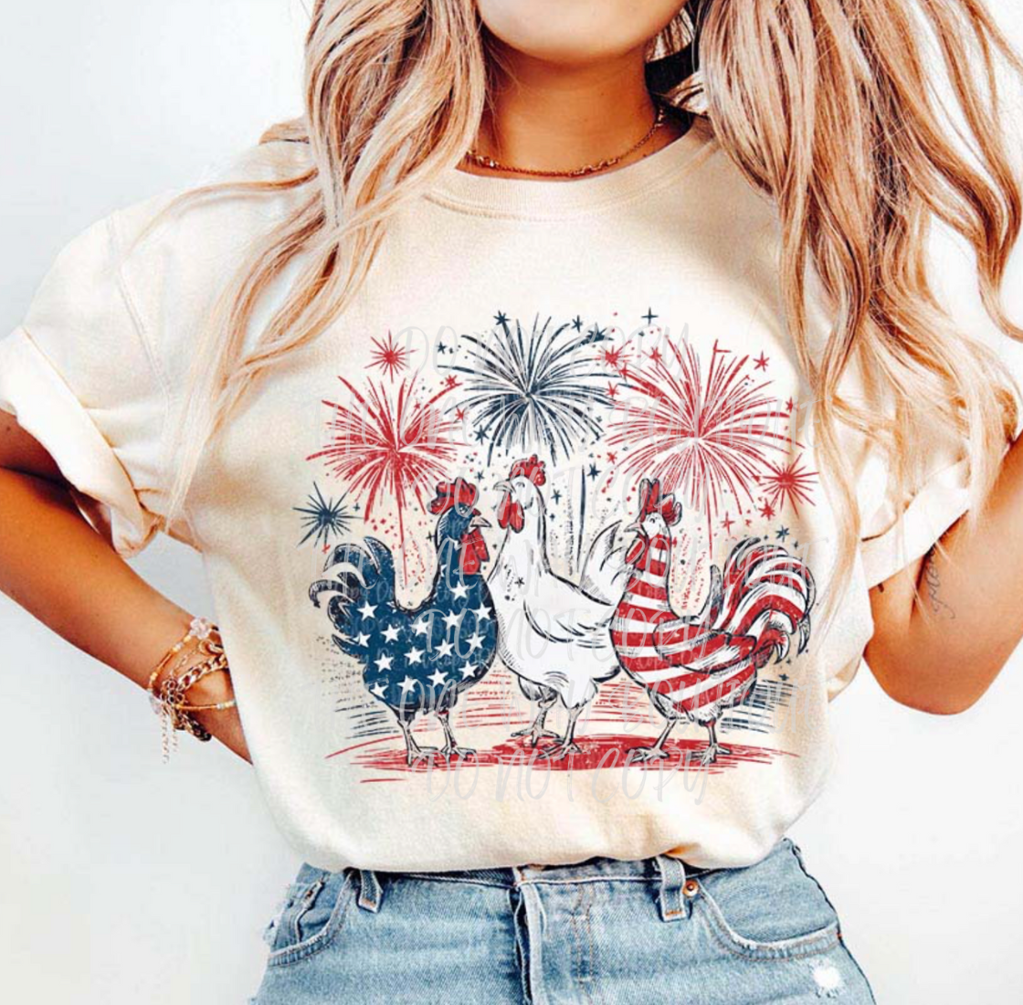 Patriot Chickens Tee