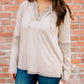 Shay Ribbed Loose Fit Top