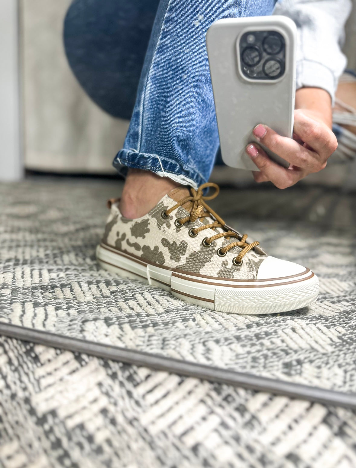 Cowhide converse sale