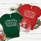 Santa's Favorite Teacher Red Tee