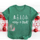 Merry & Bright(White Ink) Tee