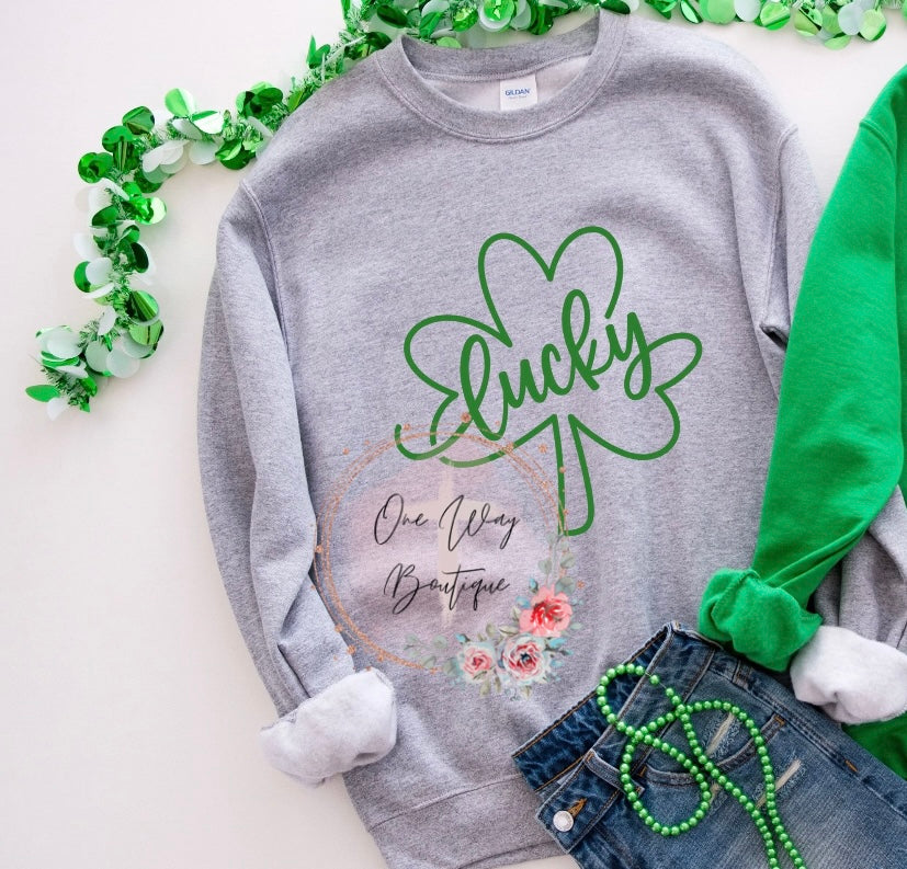 Lucky Clover Custom Crewneck