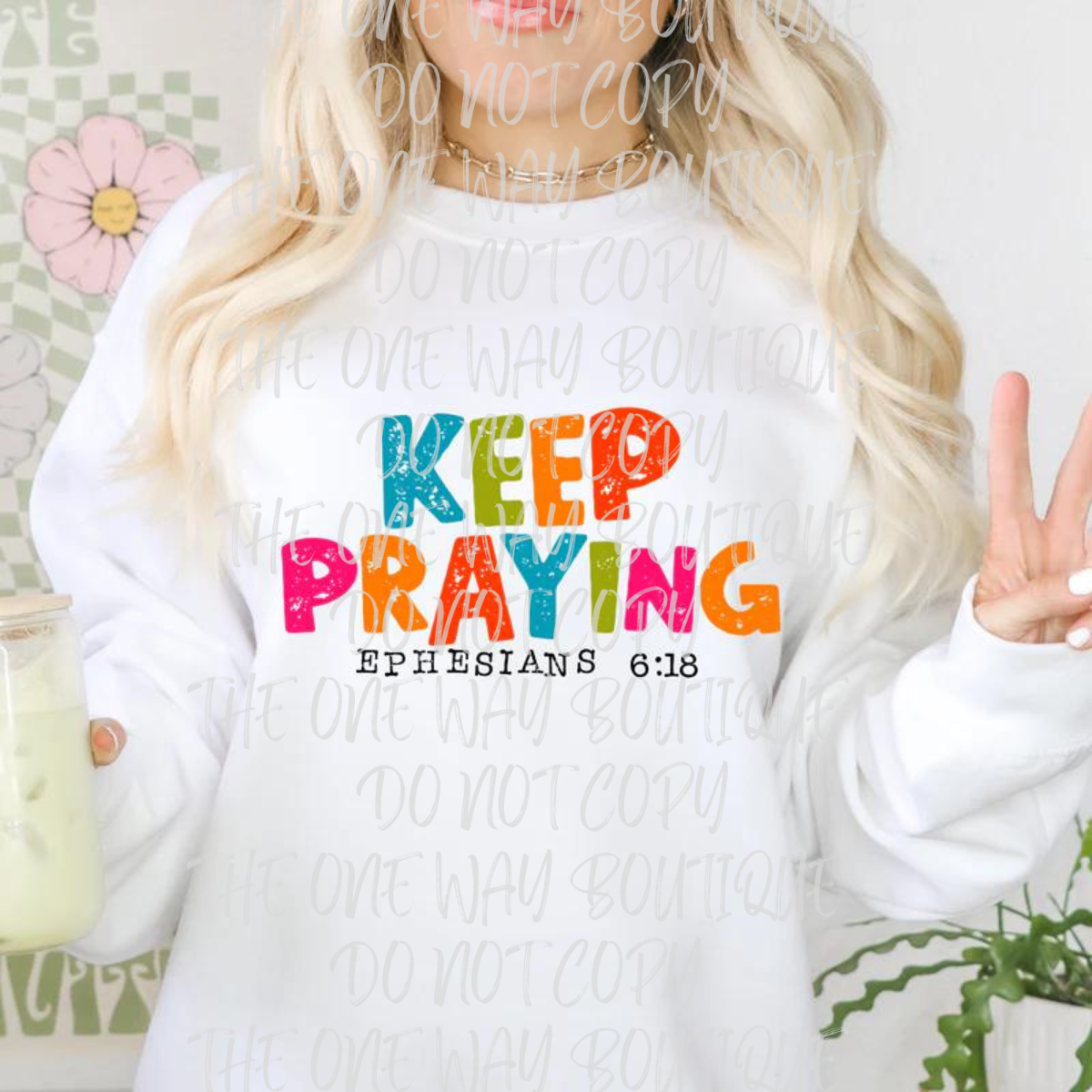 Keep Praying Crewneck